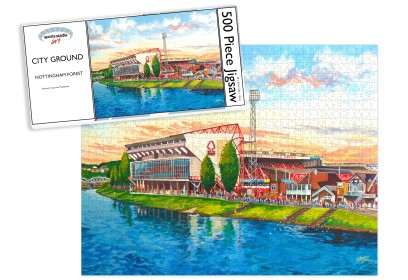 City Ground Stadium 'Going to the Match' Fine Art Jigsaw Puzzle - Nottingham Forest FC